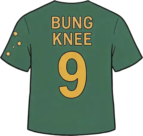 Bung Knee 9 tee, back